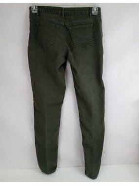 Refuge Women's Dark Green Low Rise Straight Leg Jeans Size 6